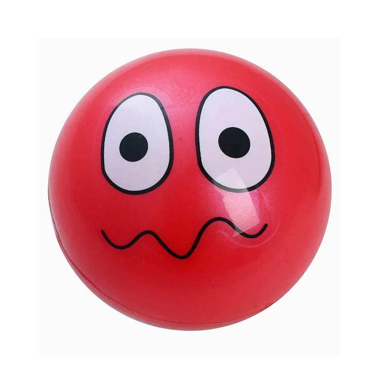 Super-k Funny Face Samll 10cm Rubber Kid Toy Ball for Children Gifts Ball Playing (5)