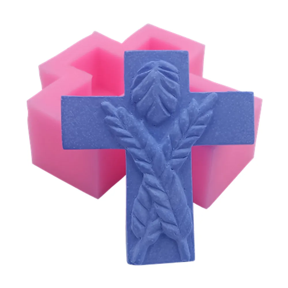 

Cross Design Handmade Silicone Soap Mold Food Grade Cake Chocolate Molds