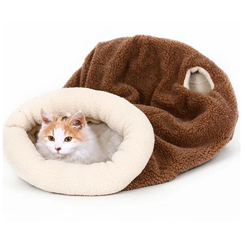 DoreenBeads 43x48cm Cats Sleeping Bag Pet Cat Beds Mats Pads Autumn