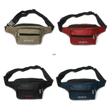 Мужская повседневная холщовая поясная сумка на бедрах сумка через плечо INY