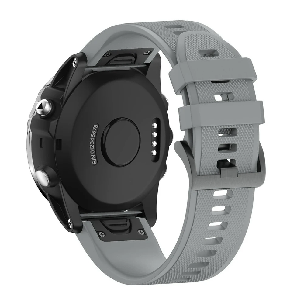 26 22 20 мм ремешок для часов Garmin Fenix 5X5 5S 3 3HR D2 S60 gps часы Quick Release силиконовый Easyfit ремешок на запястье