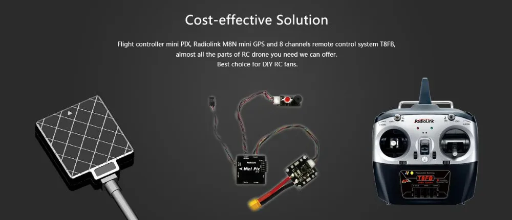 Radiolink Mini PIX и Mini M8N gps контроль полета Вибрация Демпфирование программным обеспечением Attitude удержание для RC Racer Дрон Квадрокоптер