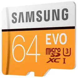 Samsung MicroSD 64 ГБ EVO карты памяти Micro SD карты SDXC 64 ГБ C10 TFTrans Flash Mikro карты для samsung galaxy s3 s4 мобильного телефона