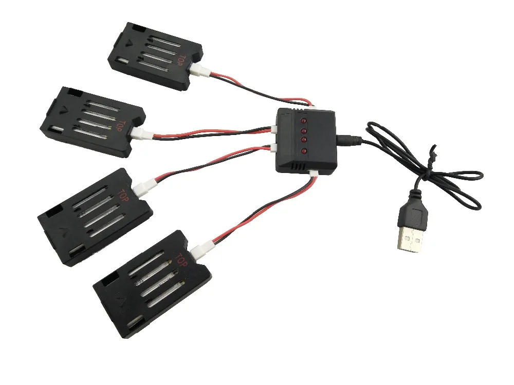 4 шт 3 7 V 600mAh литиевая батарея с в 1 зарядное устройство для Heliway 903 903HS HS150