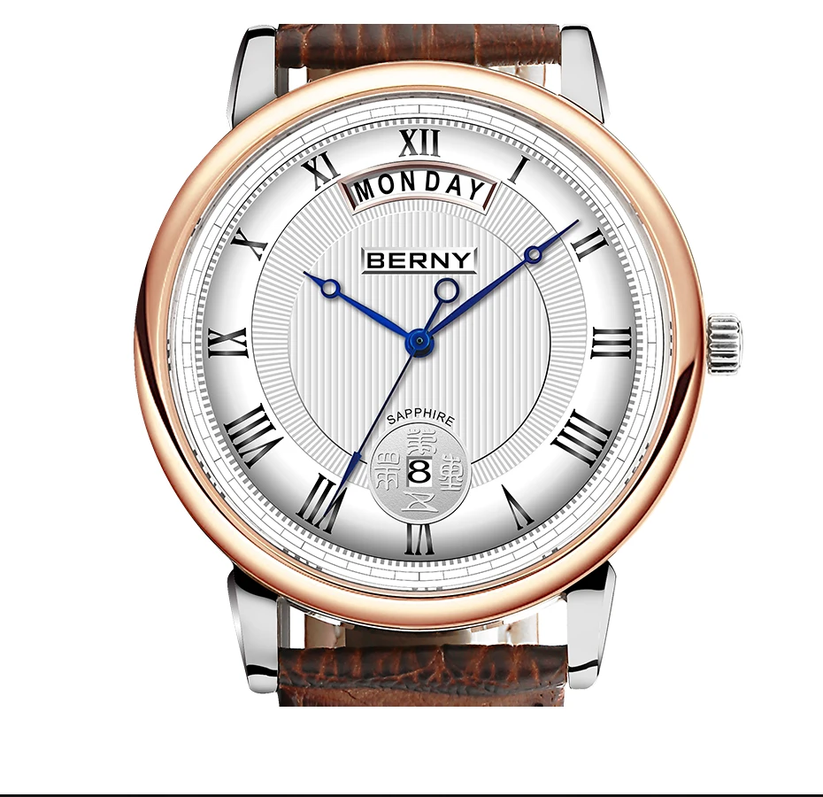 Berny кварцевые часы для влюбленных модный топ Элитный бренд Relogio Saat Montre Horloge Masculino Erkek Hombre Пара часы