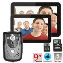 YobangSecurity 9 Inche Video Door Phone Doorbell Intercom Door chime Rainproof with Video Recording and Photo Taking Function