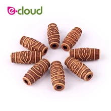 Аксессуары для волос Инструменты 5 мм отверстие бусины для волос для вязания крючком плетение волос наращивание 20 шт./партия пластиковые дредлоки косы волосы кольца