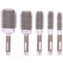 2018 Newly 5 Sizes Hair Brush Ceramic Iron Round Comb Barber Dressing Salon Styling Best Cheap Gift For Women