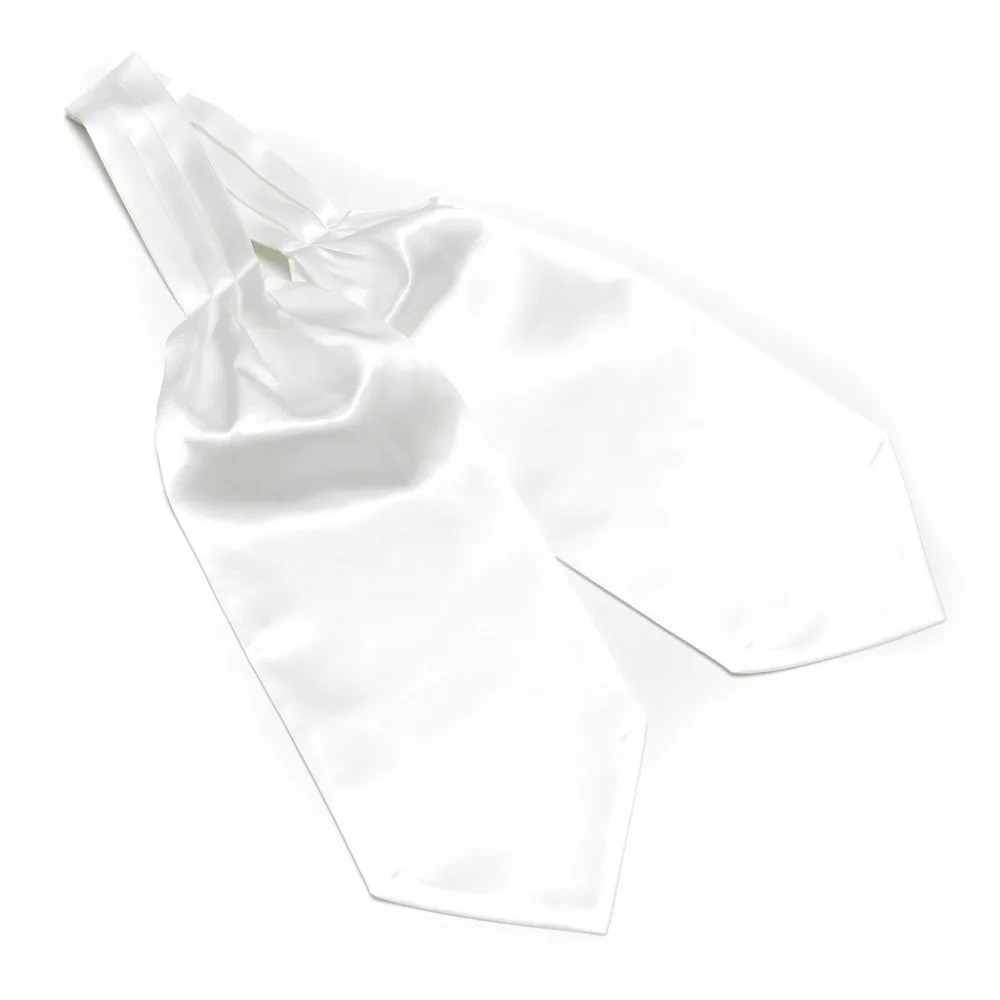 Black Solid Color Ascot