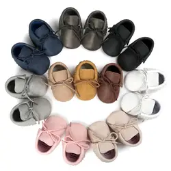Осень/Весна Обувь для младенцев новорожденных Обувь для мальчиков Обувь для девочек искусственная кожа блесток Обувь для малышей Обувь