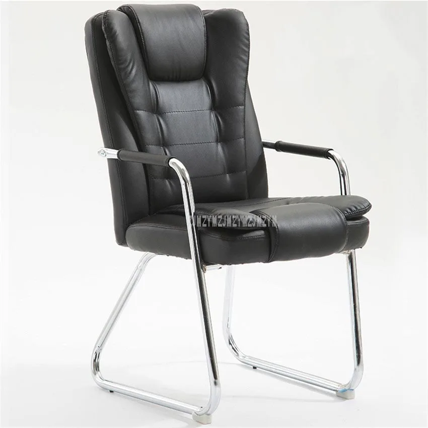 Office Furniture Computer Chair With Armrest Ergonomic PU Leather Soft Padded High Backrest Meeting Conference Office Chair