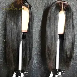 Yaki Glueless 360 парик для черных женщин предварительно сорвал с волосами младенца прямые человеческие волосы парики бразильский парик из