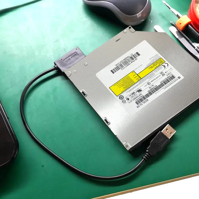 USB 2 0 к Mini Sata II 7 + 6 13 контактный адаптер кабель конвертер для ноутбука CD/DVD ROM Slimline