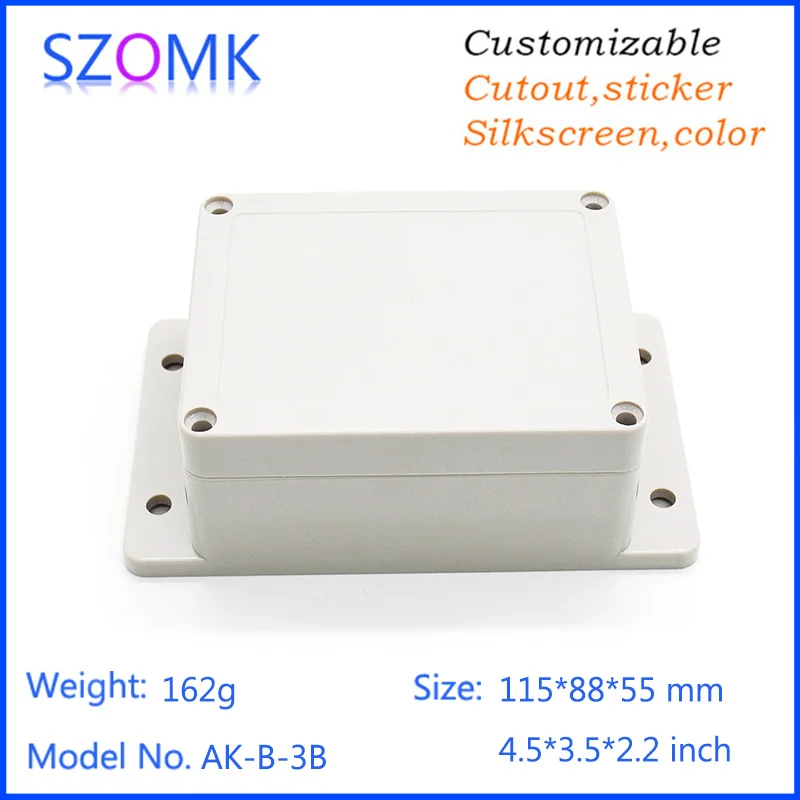 

10 pieces, 115*88*55mm hot selling waterproof electrical enclosure plastic instrument housing case IP65 plastic equipment box