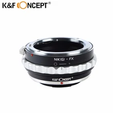 K&F CONCEPT Camera Lens Adapter Ring for Nikon G Mount Lens (to) fit for Fujifilm Fuji FX X-Pro1 X-M1 X-A1 X-E1 Adapter Body