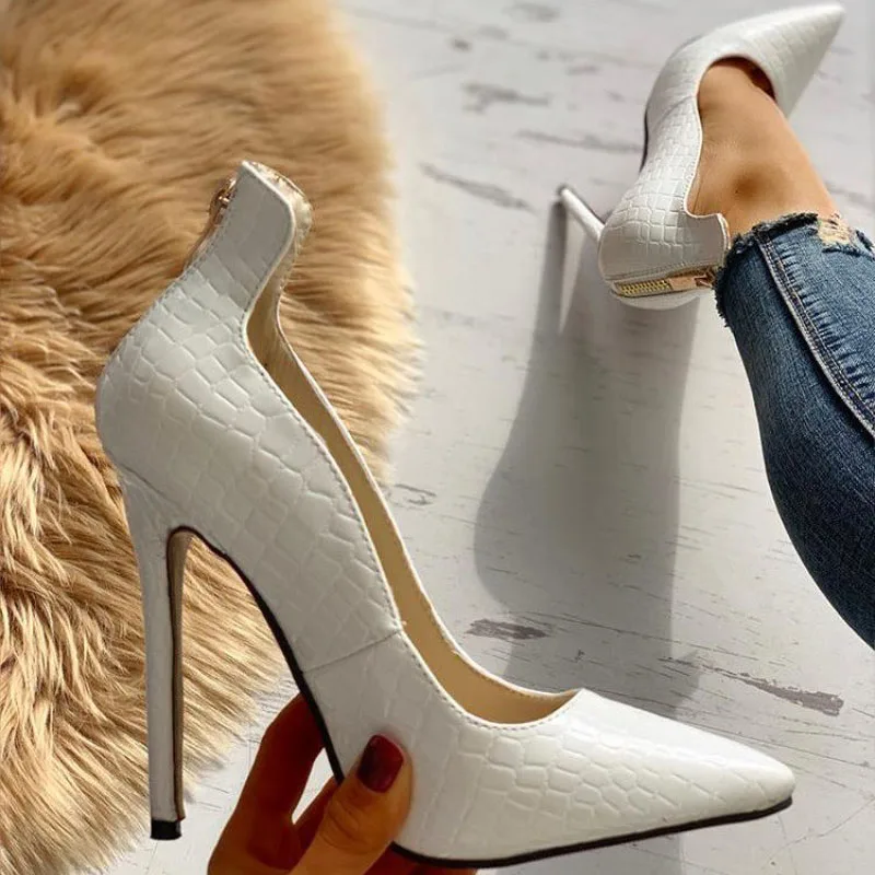 Women Summer High Heel Shoes 2019 New Fashion Solid Thin Heel Ladies Leather Shoes Business Pointed Toe Pumps Shoes Office