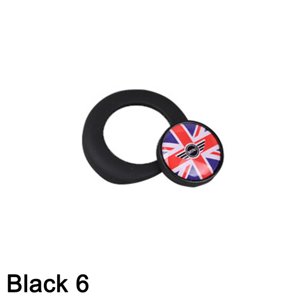 Двигатель один старт стоп крышка нажимной кнопки крышка украшения для 2nd Gen MINI Cooper one s coutryman R55 R56 R57 R58 R59 автомобиль-Стайлинг - Название цвета: Black 6