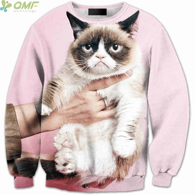 Mens Crewneck Unicorn Cat Sweatshirt Mens Crewneck Unicorn Cat Sweatshirt