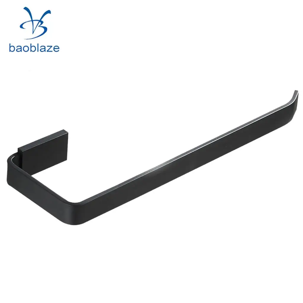 3-6kg BLACK Brass Towel Rack Shelf Rail Paper Roll Toilet Bathroom Shower Organizer Brush Holder Robe Wall Hanger