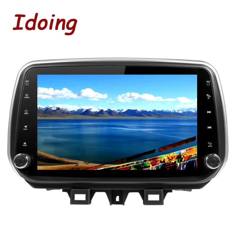 Discount Idoing 10.2"4G+64G 2.5D IPS 8 Core Car Android8.0 Radio Player Fit Hyundai Tucson/ ix35 2018 Built-in GPS Navigation and GLONASS 5