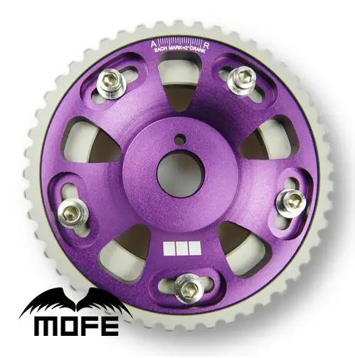 

MOFE - Adjustable Cam Gear Alloy Timing Gear For Toyota Supra 2JZ 2JZGTE 1JZGTE Purple ENGINE CAM PULLEY PULLYS GEARS 2PCS