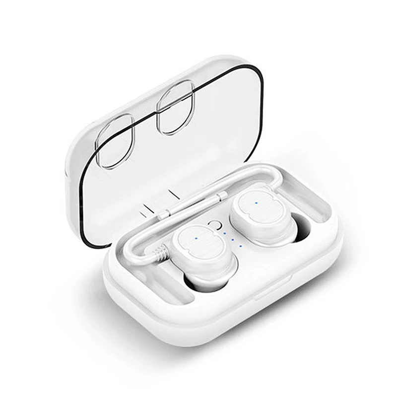 TWS 8 Bluetooth 5,0 Eaphone наушники спортивные стерео музыкальные наушники головные уборы - Цвет: White