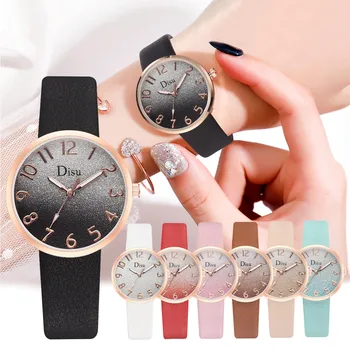 

Fashion Trend Leisure Temperament Frosted Dial Quartz Belt ladies women Wrist watches Dress watch gifts Wrist Party decoration