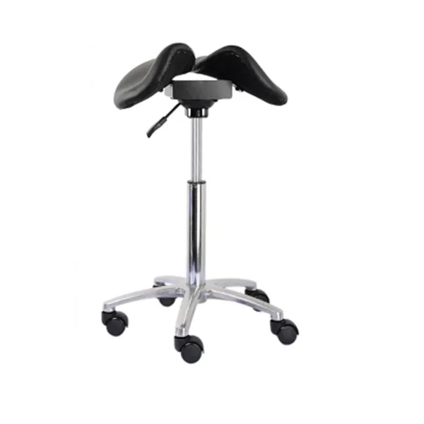 Comfortable Adjustable Saddle Stool Seat Furniture Ergonomic Medical Office Saddle Chair Rolling Swivel Chair for Home or Dental