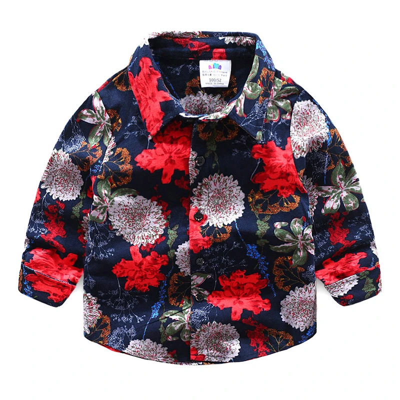 Flower print shirt boy Clearance
