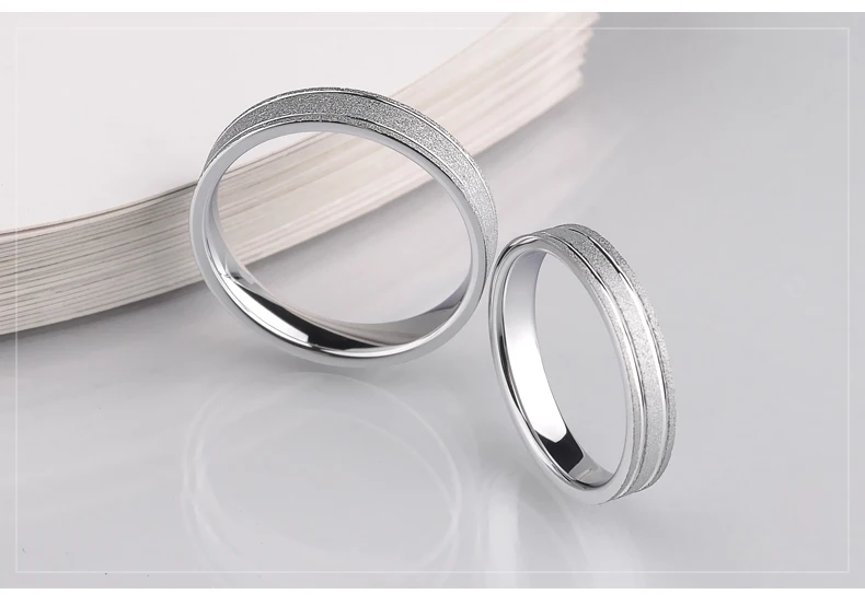 4/6 мм ширина вольфрам обручальные кольца, кольца, обручальное кольцо, простой, Классический выдвижной песок кольцо, может гравировать(Цена указана за один предмет: кольцо