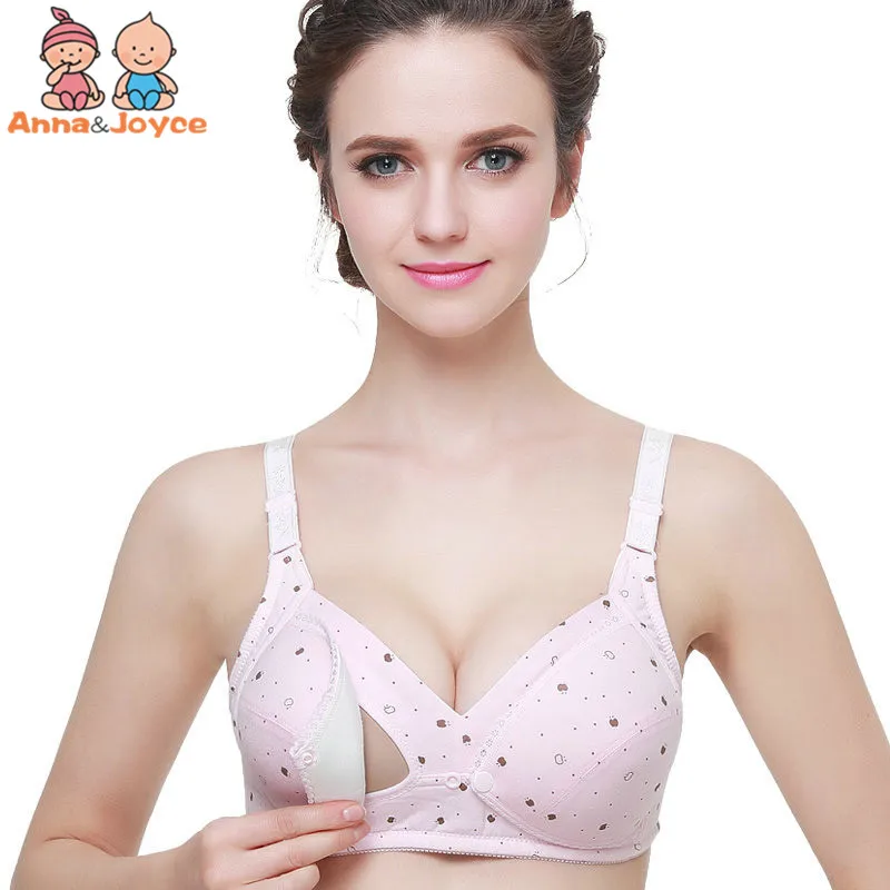 Pregnant Women Underwear Breast - Feeding Bra Front Buckle No Steel Ring Gather Thin Section Cotton Breast Feeding Bra hYFZ0028