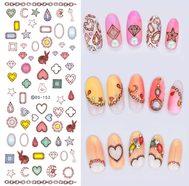 Buy Rocooart DS163 Water Transfer Nails Art Sticker