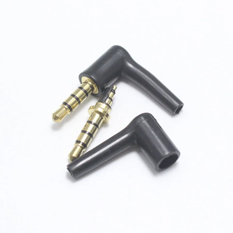 1 шт. 3,5 мм Jack 5 контактов 3,5 Мужской 90 правый угол l-образный стерео штекер наушников DIY ремонт разъем для наушников аудио разъем пайки