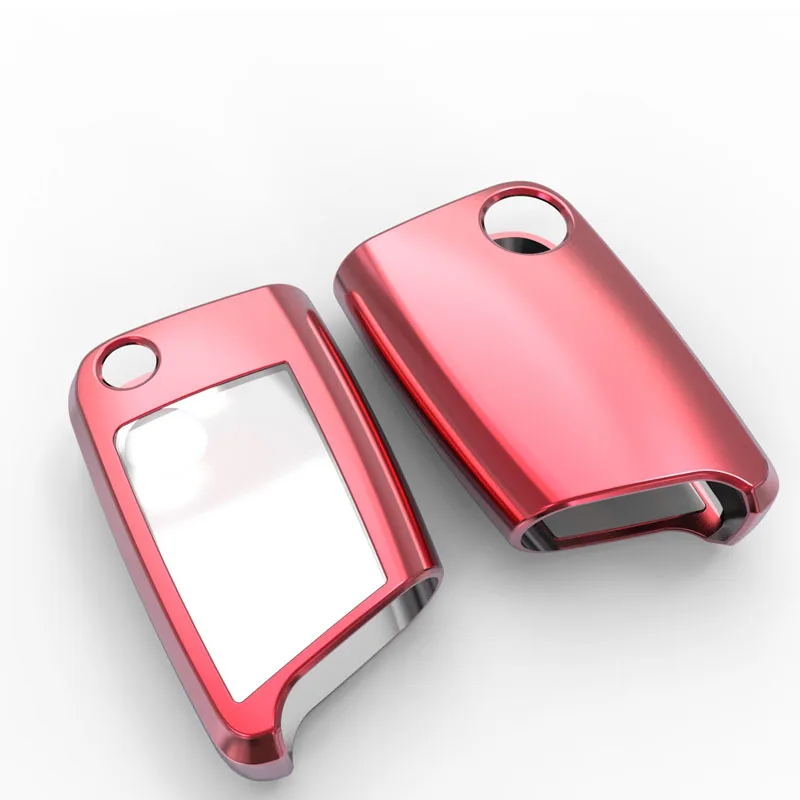 TPU Car Key Remote Case Cover Holder Case For Volkswagen VW Golf 7 mk7 Seat Ibiza Leon FR 2 Altea Aztec For Skoda Octavia Full