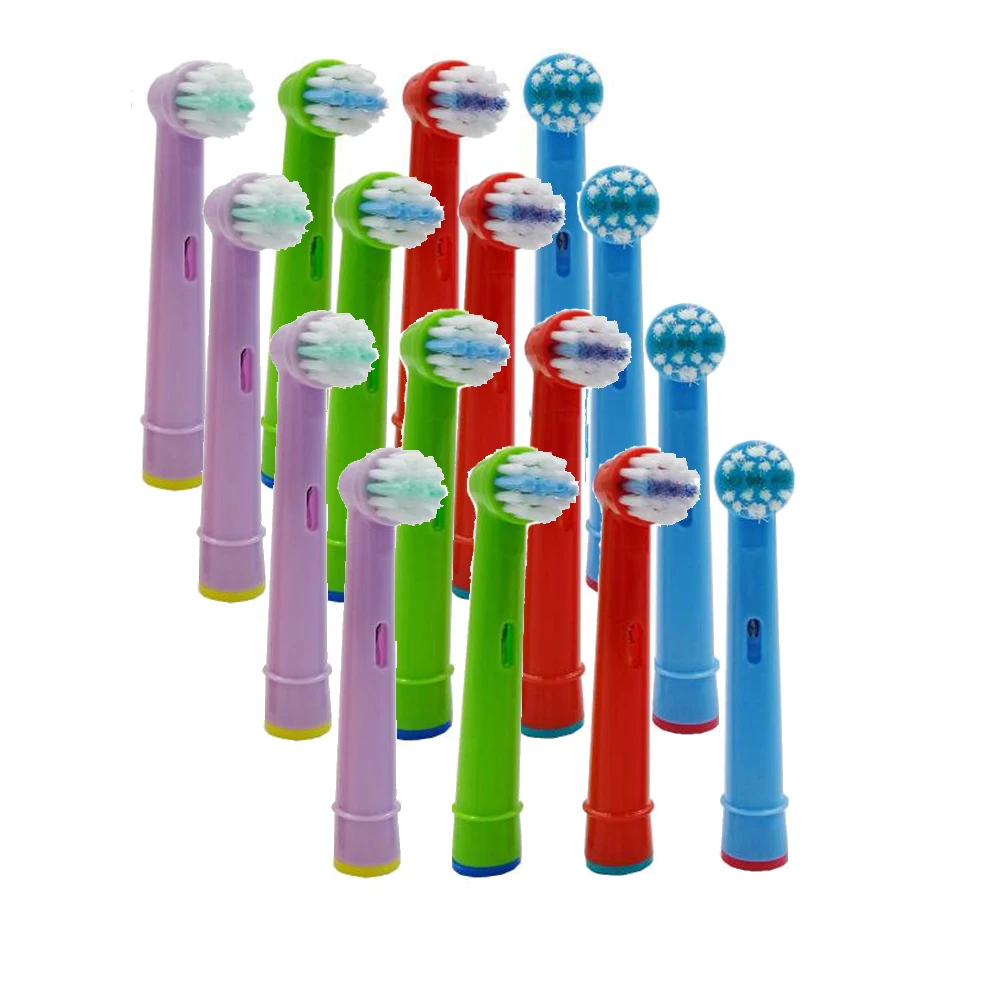 16pcs Replacement Kids Children Tooth Brush Heads For Oral B Electric Toothbrush Fit Advance