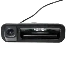 Aftermarket button switch trunk handle Backup Rear View CCD Car Reverse Camera reversing parking camera For Ford Focus 2012