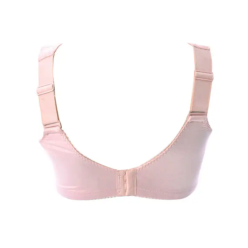 Ladychili Women Intimates Big Girl Big Breast Wide Strap Wide Bra Pink