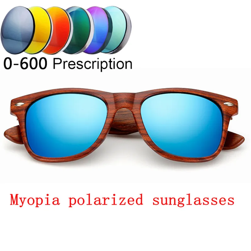 custom Nearsighted Polarized sunglasses Finished Retro Myopia