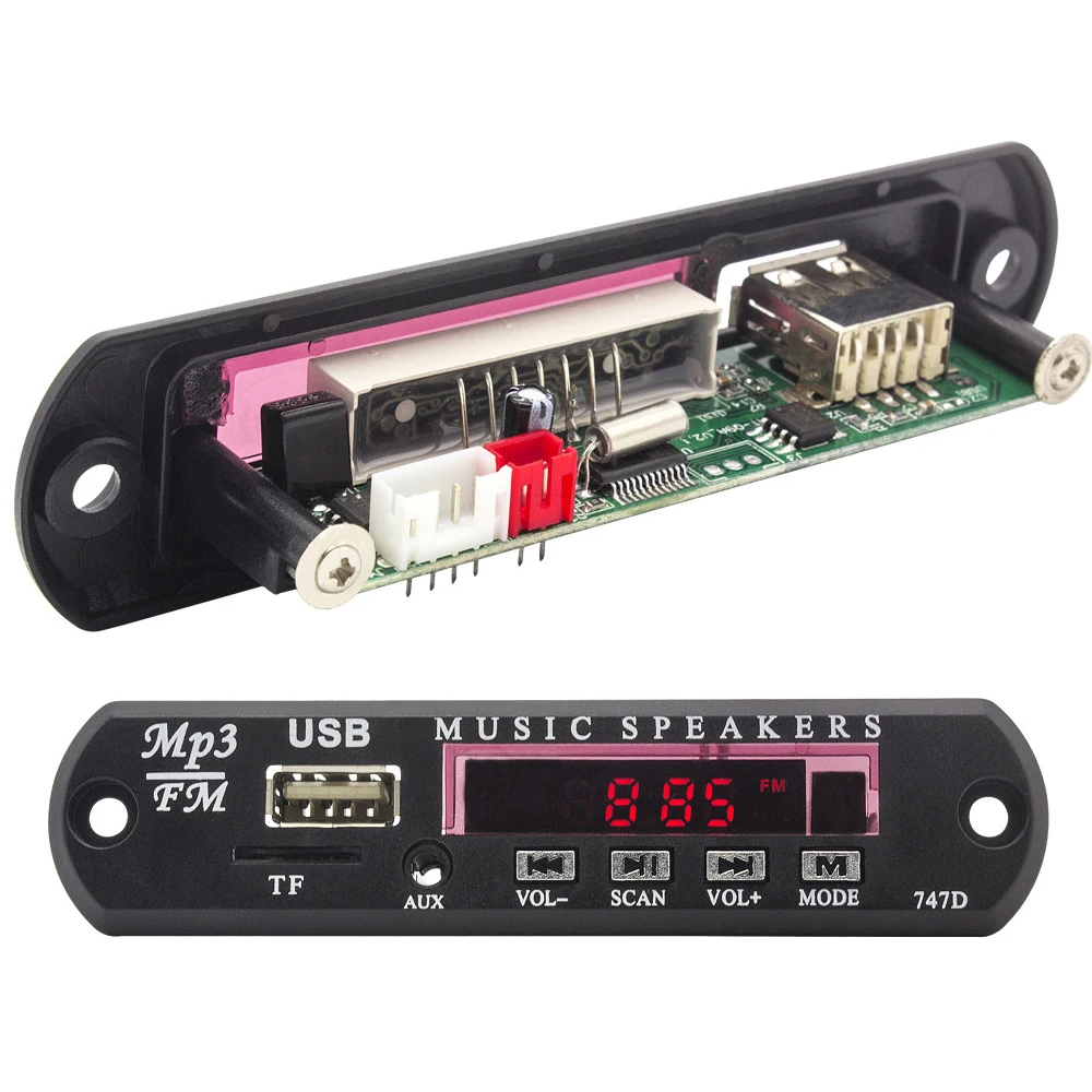 

Wireless 12V Car MP3 Player Audio Module USB TF Radio FM AUX for Car Accessories 1 Din Decoder Board WMA FM Radio Audio Module