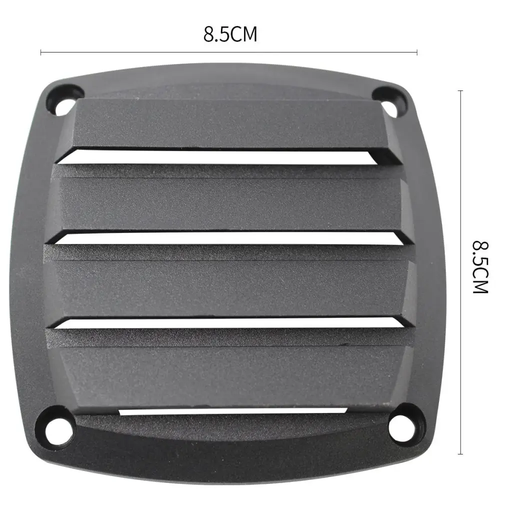 8.5x 8.5x2.5cm Marine Plastic Vents Hull Air Vent Boat Louvered Deck Hardware for 3Inch Tube Hose Black | Автомобили и мотоциклы