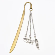 1 шт. образец Закладка Винтаж перо чтение металлическая маркировка Подставка для книг висячая Красивая Закладка для книги кисточкой