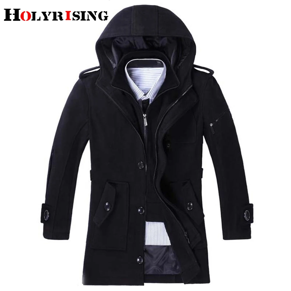 fashion autumn winter trench coat men long thicken wool coats mens overcoat warm windbreaker male jackets black gray m-3xl fashion autumn winter trench coat men long thicken wool coats mens overcoat warm windbreaker male jackets black gray m-3xl