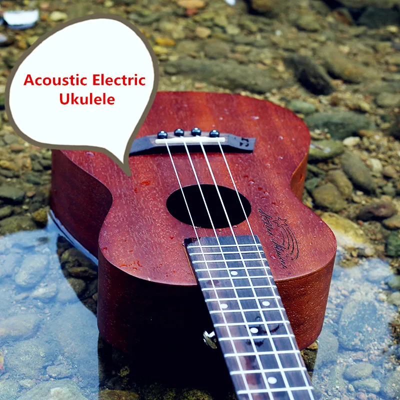 

Soprano Concert Tenor Acoustic Electric Ukulele 21 23 26 Inch Mini Guitar Ukelele Guitarra Mahohany Plug-in Uke