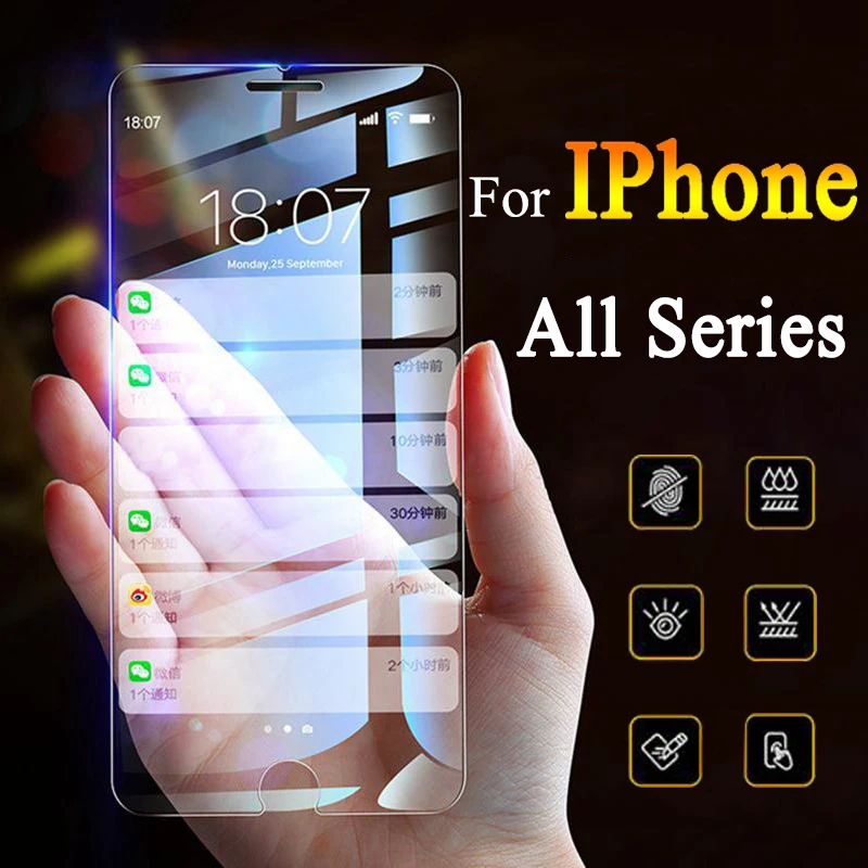 Защита экрана на для iphone 8 Plus x закаленное стекло aphone 4 5 6 ix s 6s 7 10 apple glas защитная