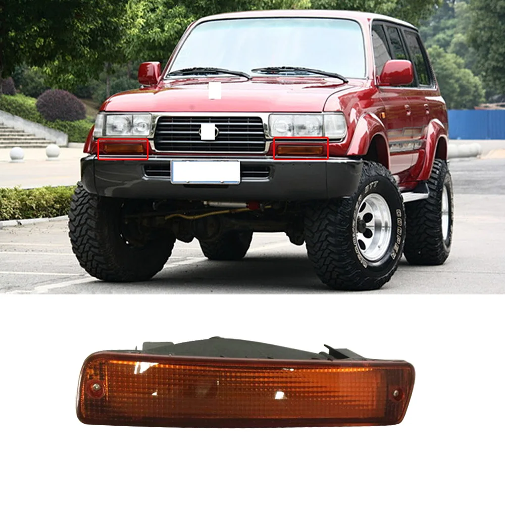

CAPQX For LAND CRUISER LC80 FZJ80 4500 1991-1997 Car Front DRL Driving Daytime Running Light Indicator lamp Signal Light