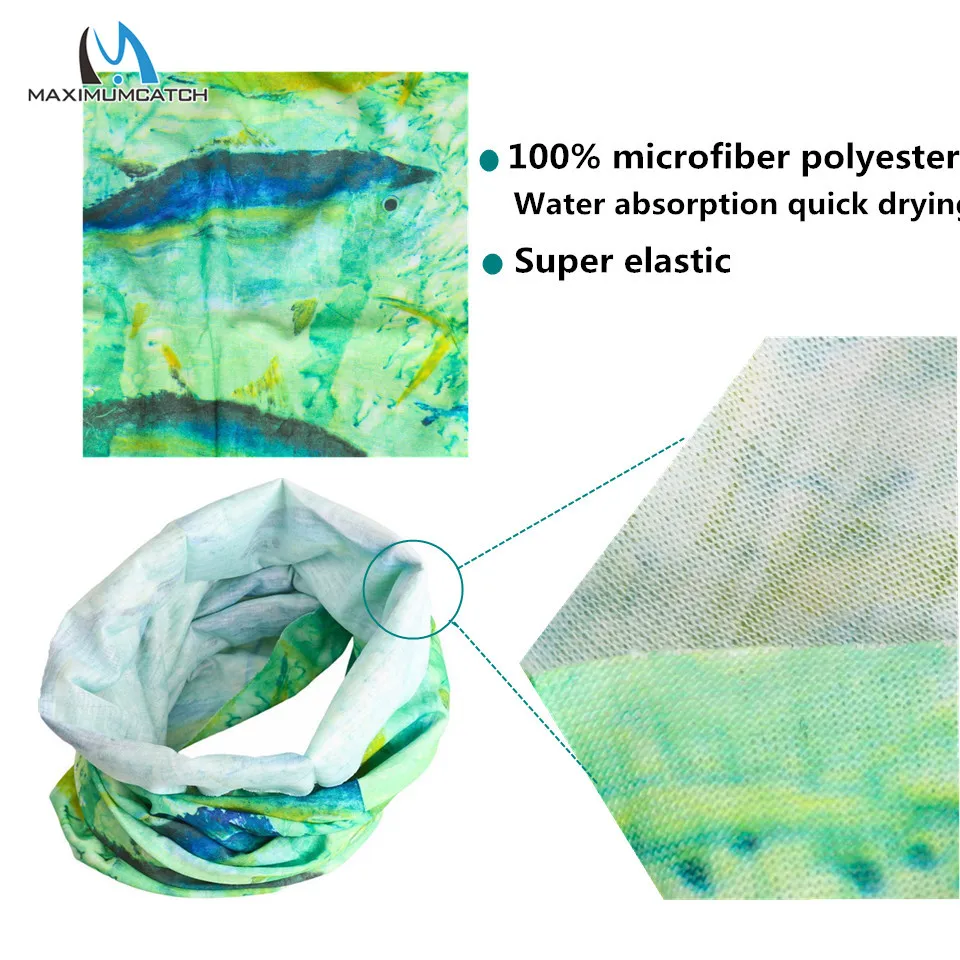Maximumcatch 8 шт. головной убор для ловли нахлыстом шарф рыболовная головная повязка для волос маска для лица 8 узоров бандана для рыбалки
