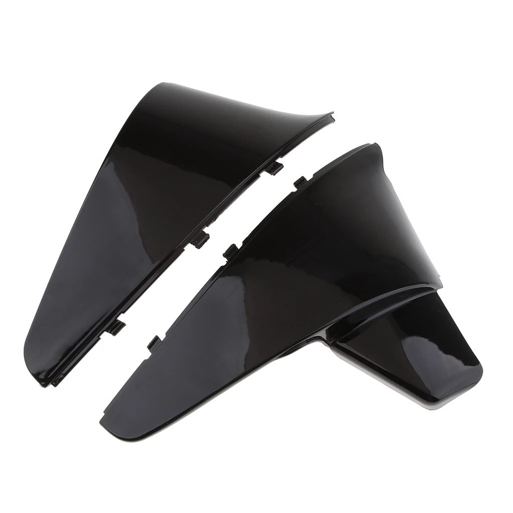 

2Pcs Black Plastic Left & Right Durable Battery Side Covers Automobile 46x27cm for Honda Shadow VT600 VLX 600 STEED400 1988-1998