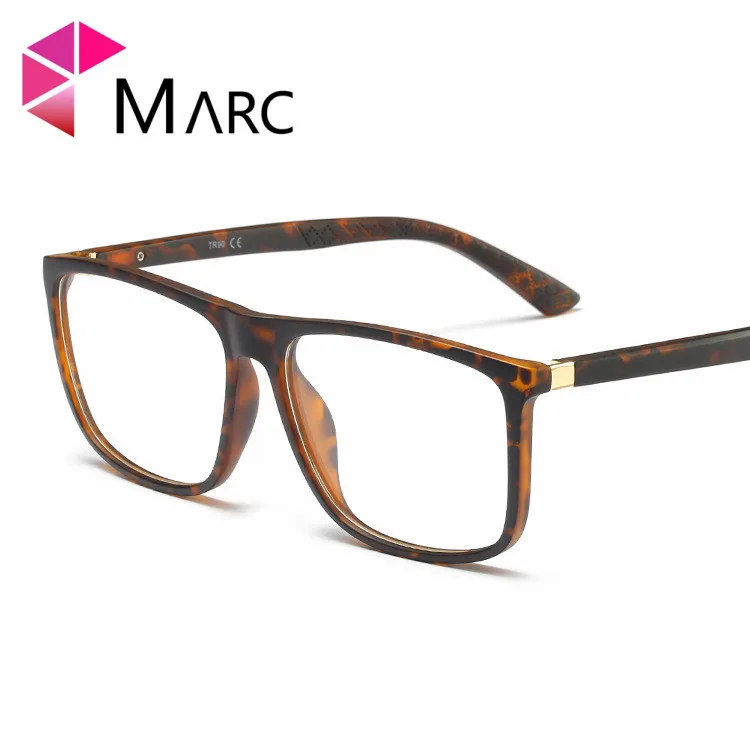 

MARC 2019 Men TR90 New Frame Eyewear 2019 Fashion Male Resin Clear lens Glasses Plastic Light Trend Square Eyeglass G8017 1