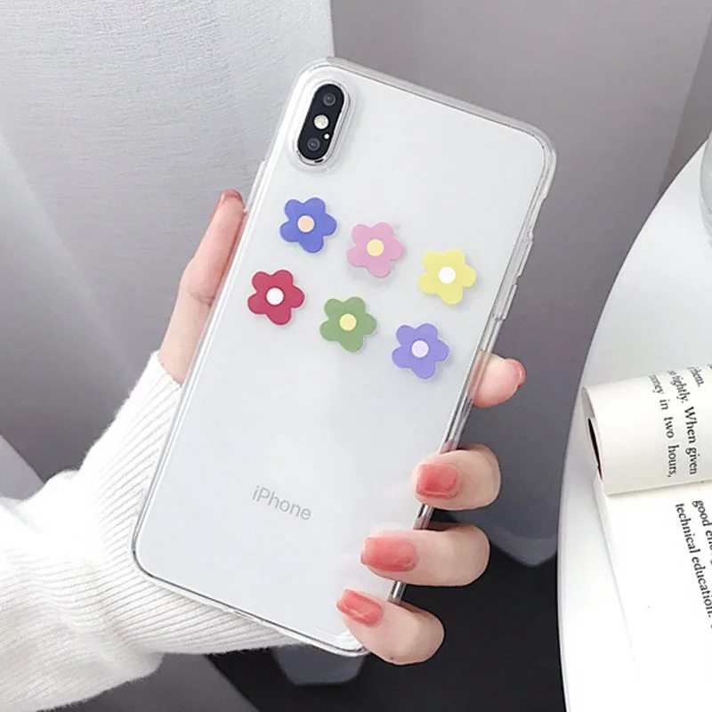 4958 Moskado Прозрачный цветочный чехол для телефона с листьями для iPhone X, XR, XS, Max, 7, 8, 6, 6s Plus, 5, 5S, SE, цветы, мягкий ТПУ прозрачный чехол-накладка - Цвет: 4958