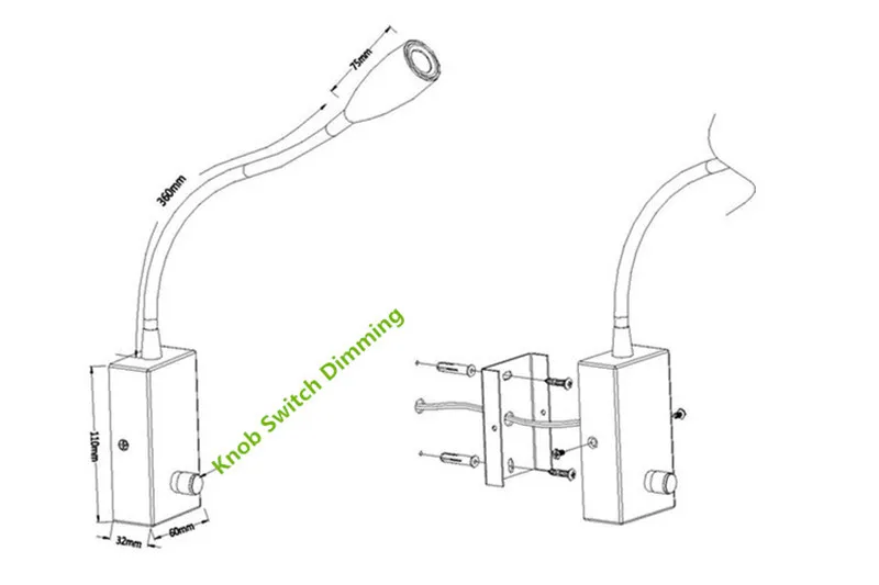Idéias de Iluminação Lâmpadas de Leitura Focada para rv Topoch Quarto Regulável Botão - Off Interruptor Dimmer 3 w Levou Iluminação Marinha Casa on 15 Leitura Regulável Botão On Off Interruptor Dimmer